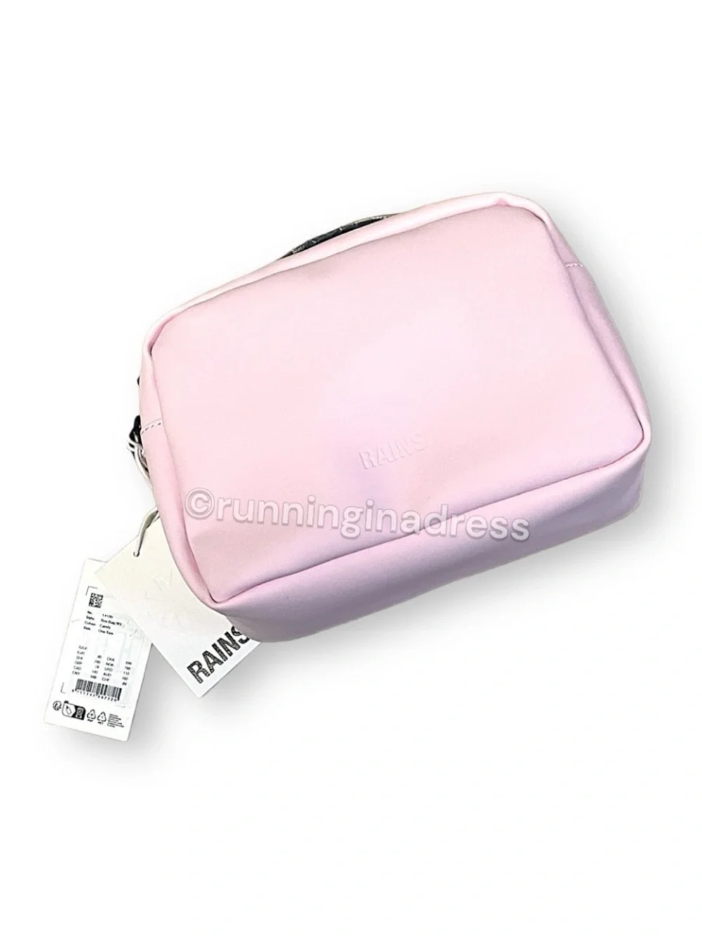 NWT Rains Box Bag W3 Candy Pink Waterproof Crossbody Shoulder Handbag